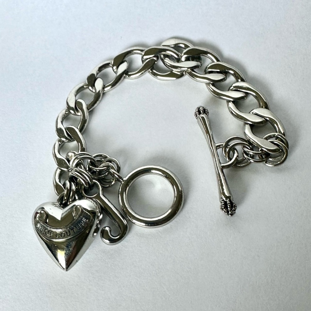 Juicy Couture Silver Chunky Charm Bracelet